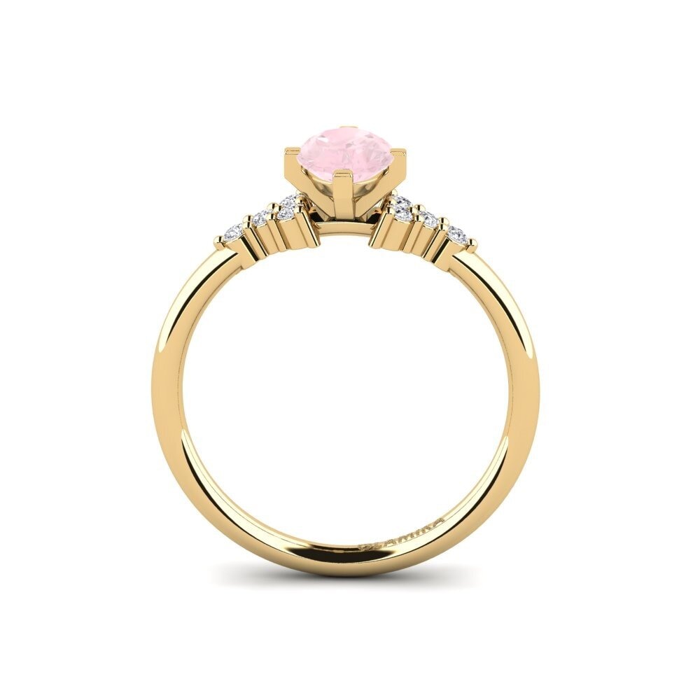 Rose Quartz Engagement Ring Odelyn