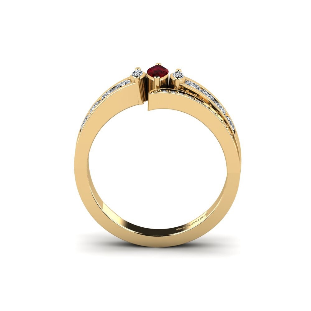 14ct Yellow Gold Engagement Ring Poppy