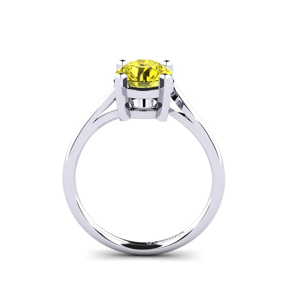 Diamante Amarillo Anillo de compromiso Radmilla