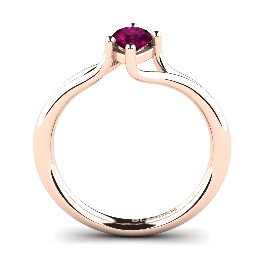 Rhodolite Garnet Engagement Ring Rosalind
