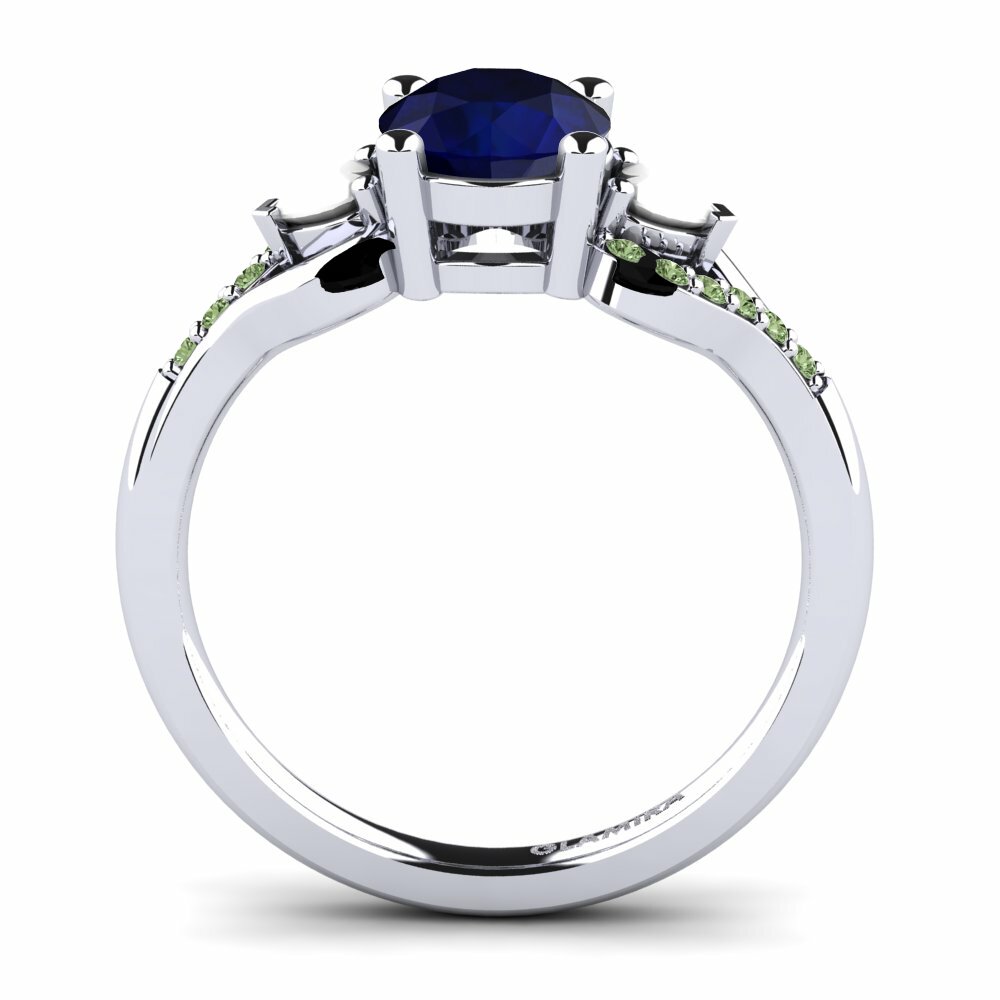 Zafiro Anillo de compromiso Roselina 1.0 crt