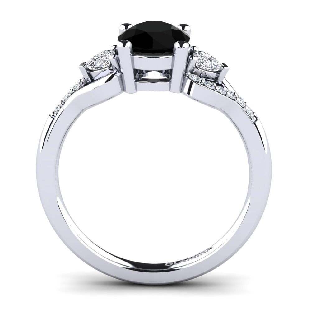 Black Sapphire Engagement Ring Roselina 1.0 crt