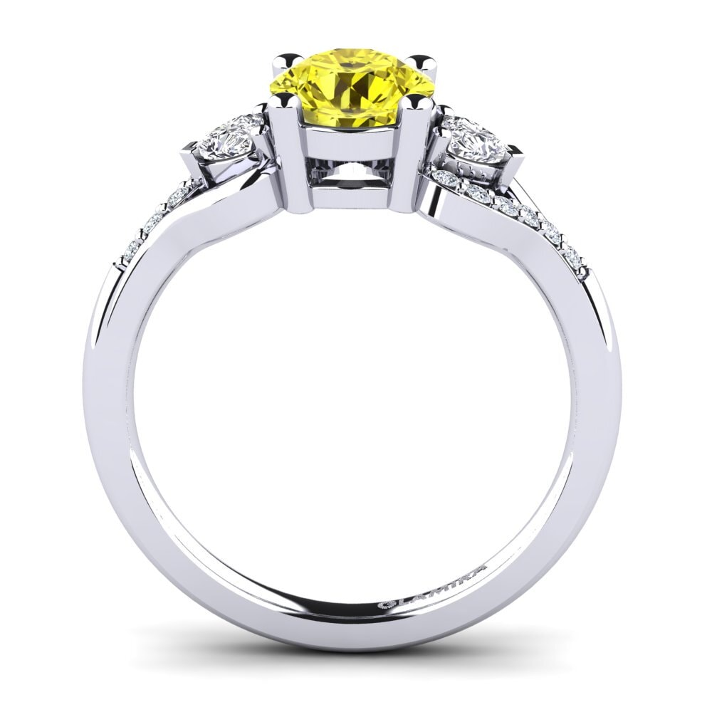 Yellow Diamond Engagement Ring Roselina 1.0 crt