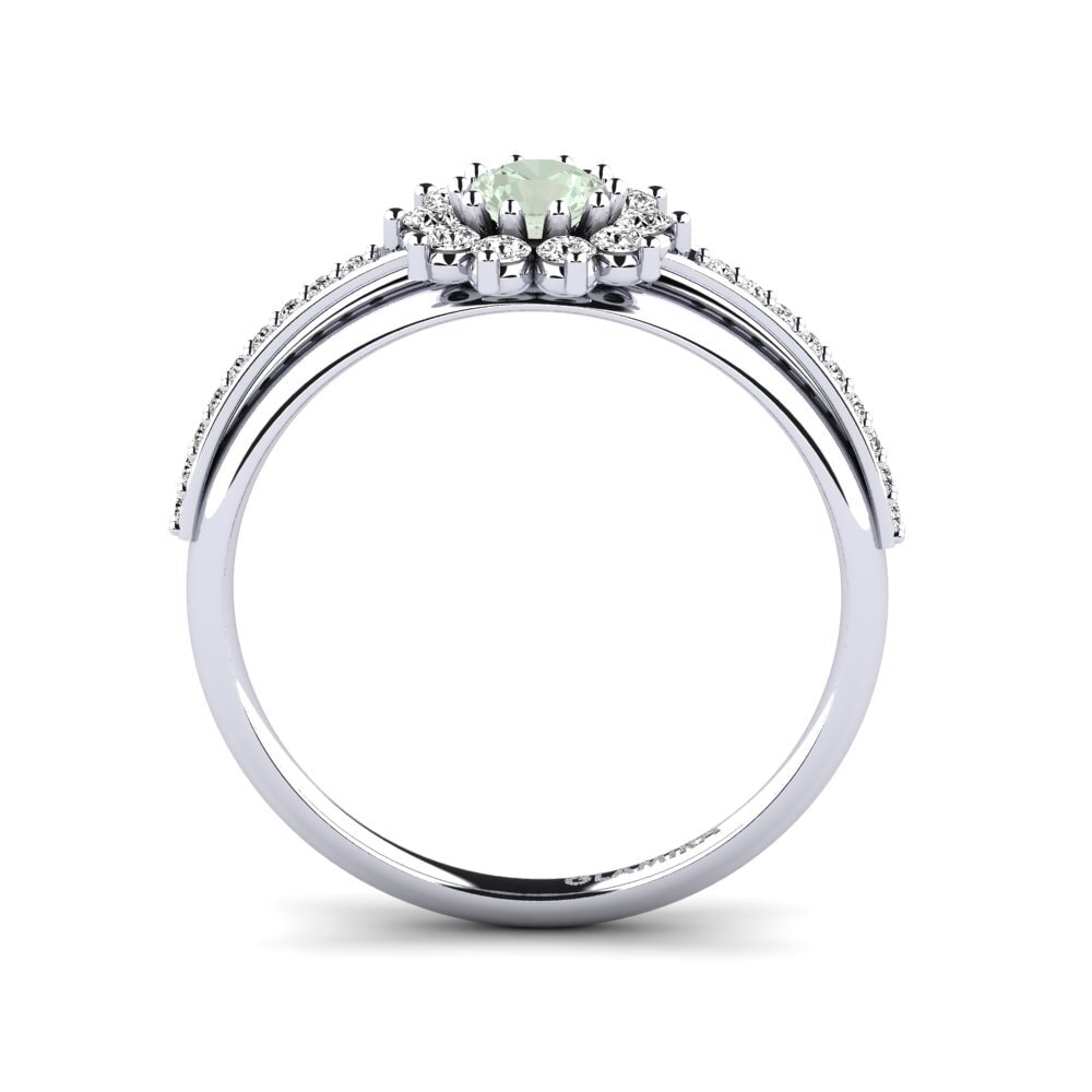 Amatista verde Anillo de compromiso Rutorte