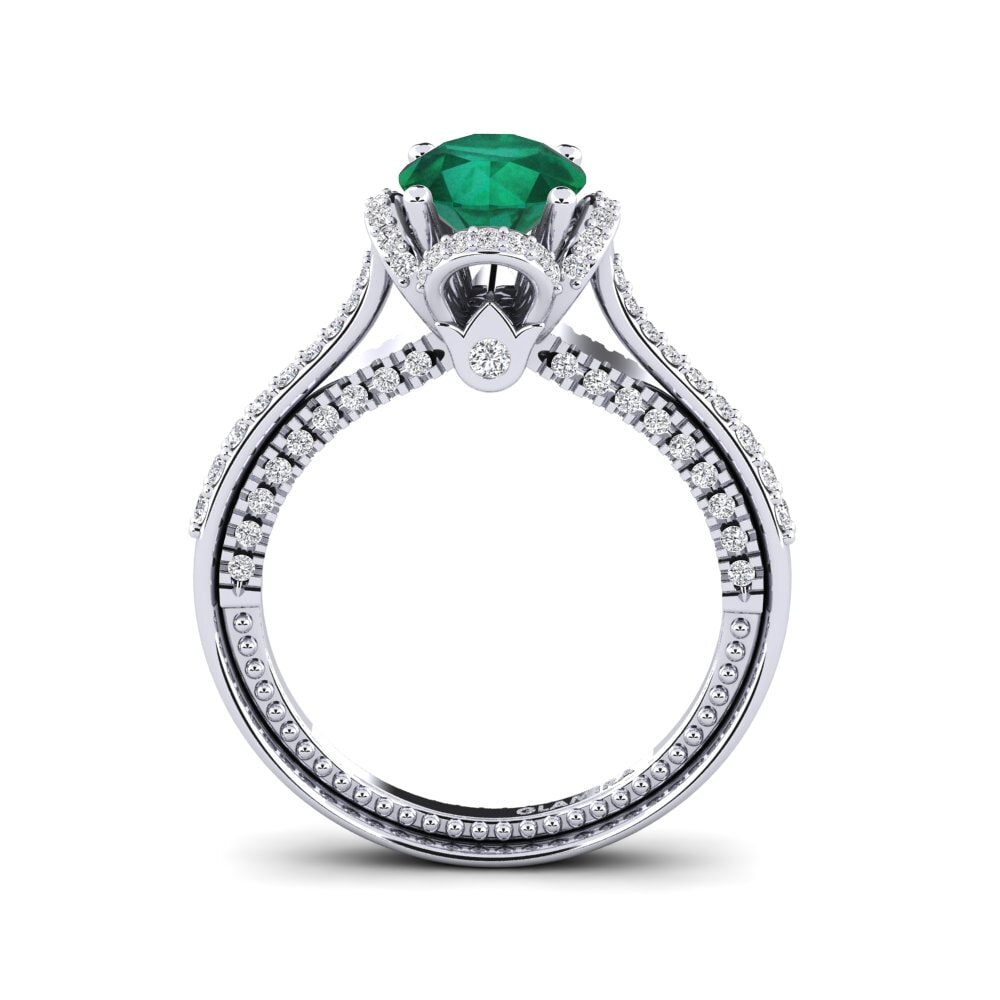 Emerald Engagement Ring Sashenka