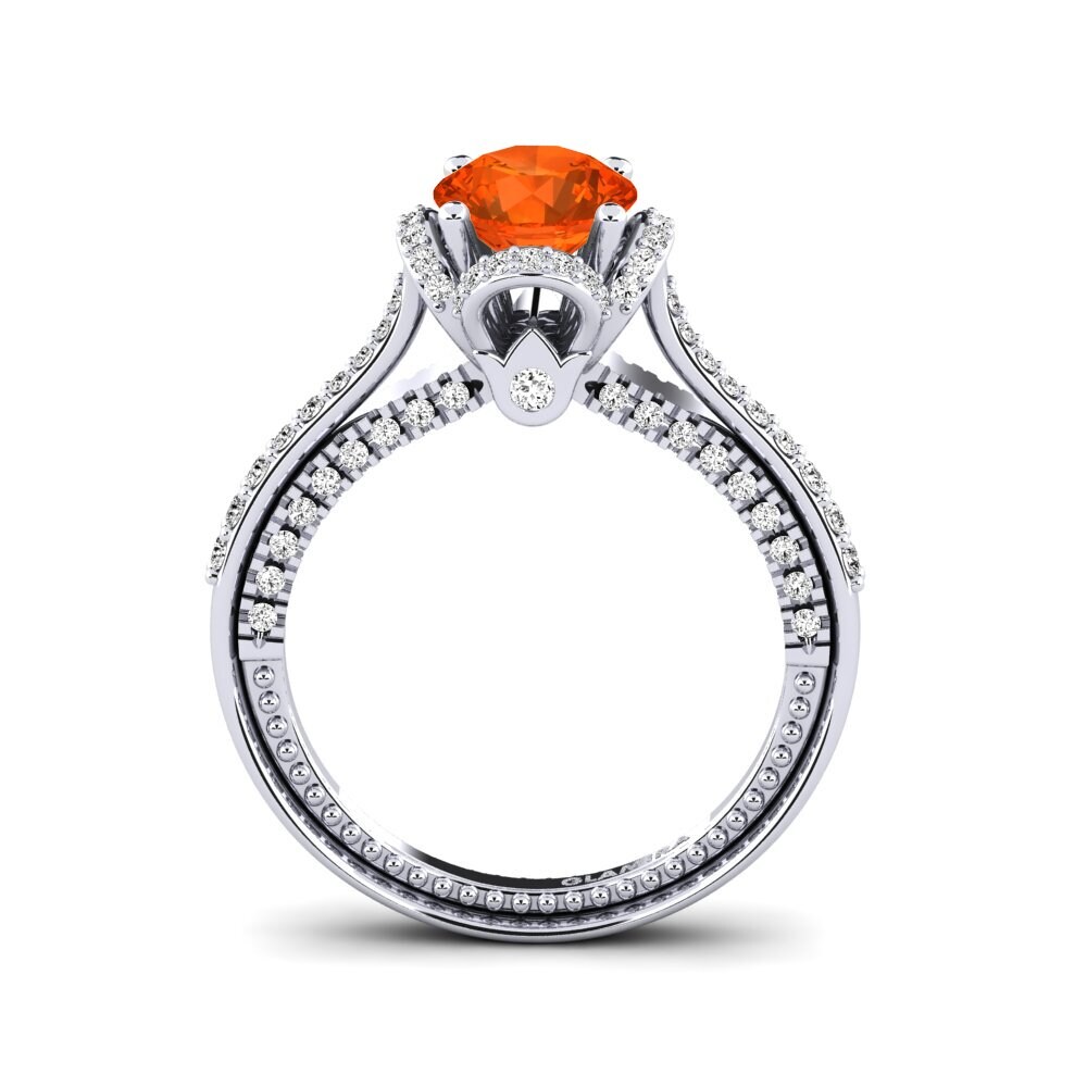 Ópalo Fuego Anillo de compromiso Sashenka