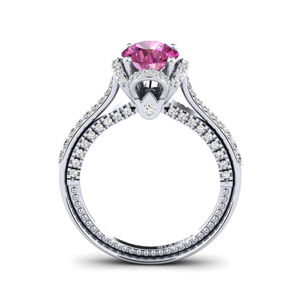 Topacio Rosa Anillo de compromiso Sashenka