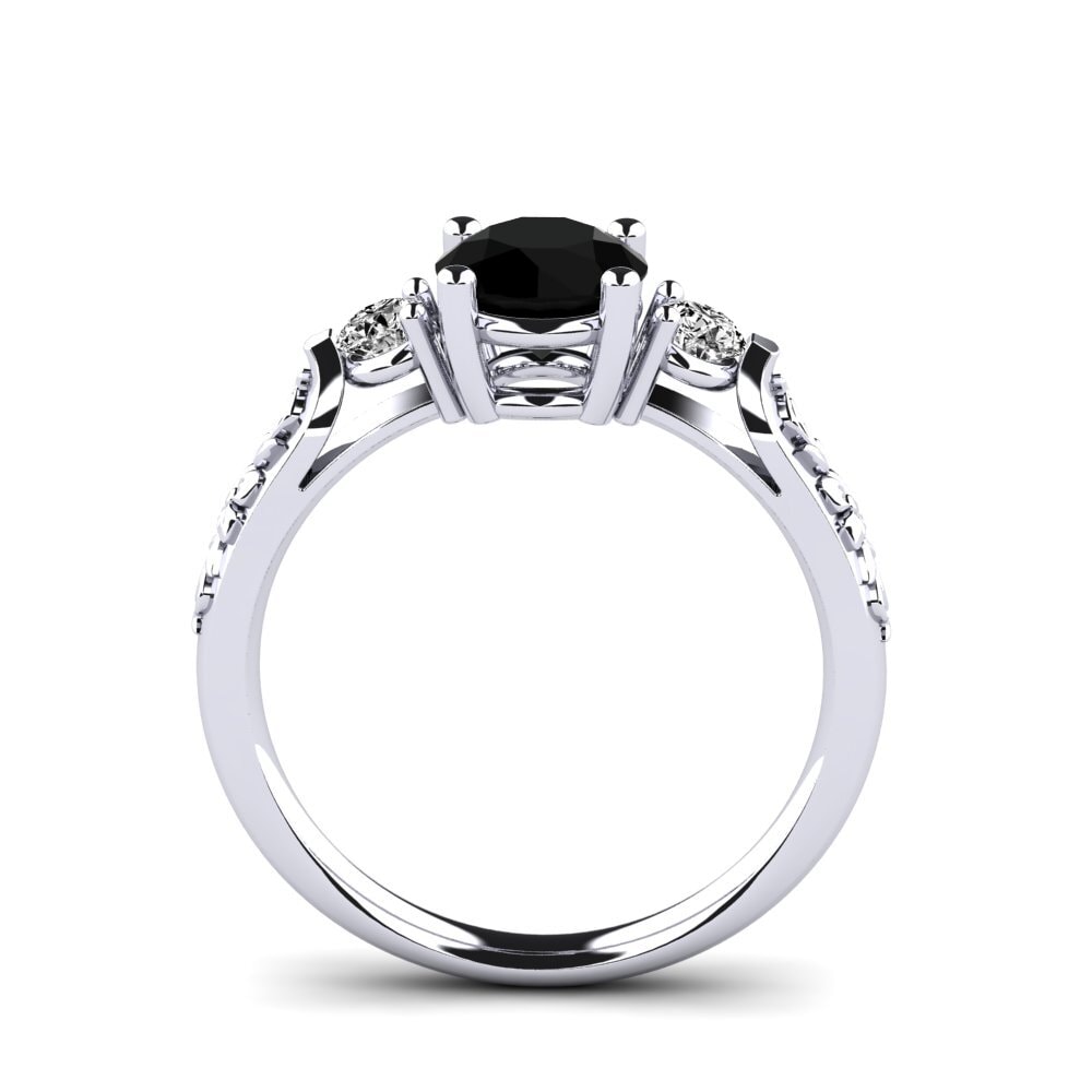 Black Onyx Engagement Ring Saundria