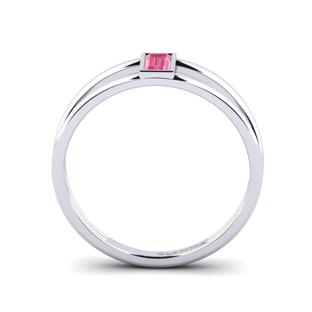 Zafiro Rosado Anillo de compromiso Simisear