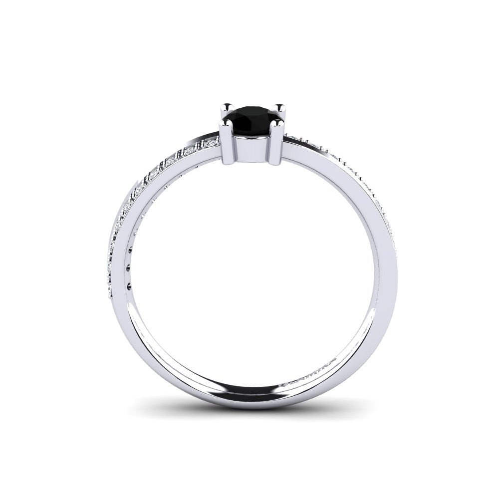 Black Sapphire Engagement Ring Starila