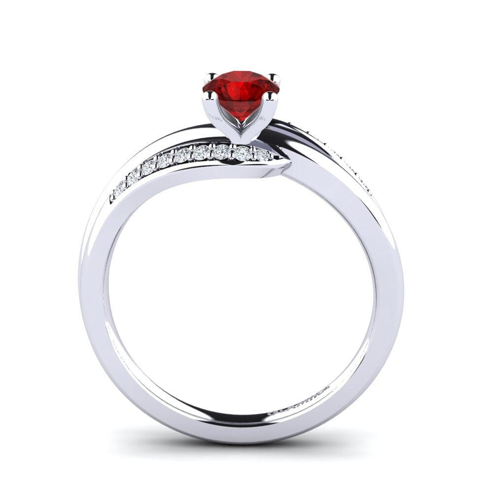 Ruby (Lab Created) Engagement Ring Sydney