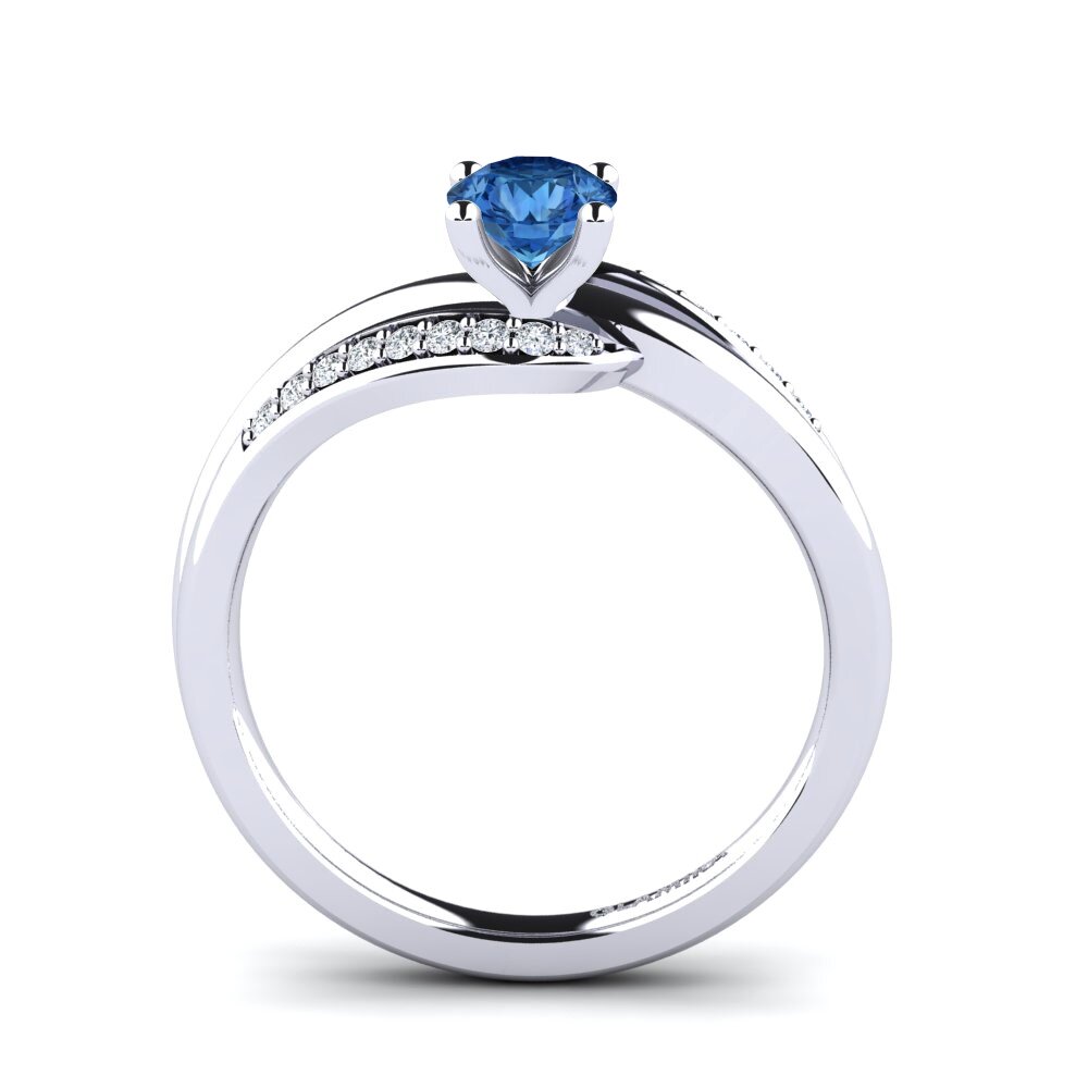 Circonita Azul Oscuro Anillo de compromiso Sydney
