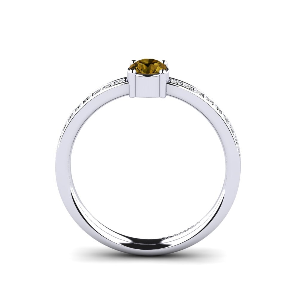 Circón Marrón Anillo de compromiso Tasco