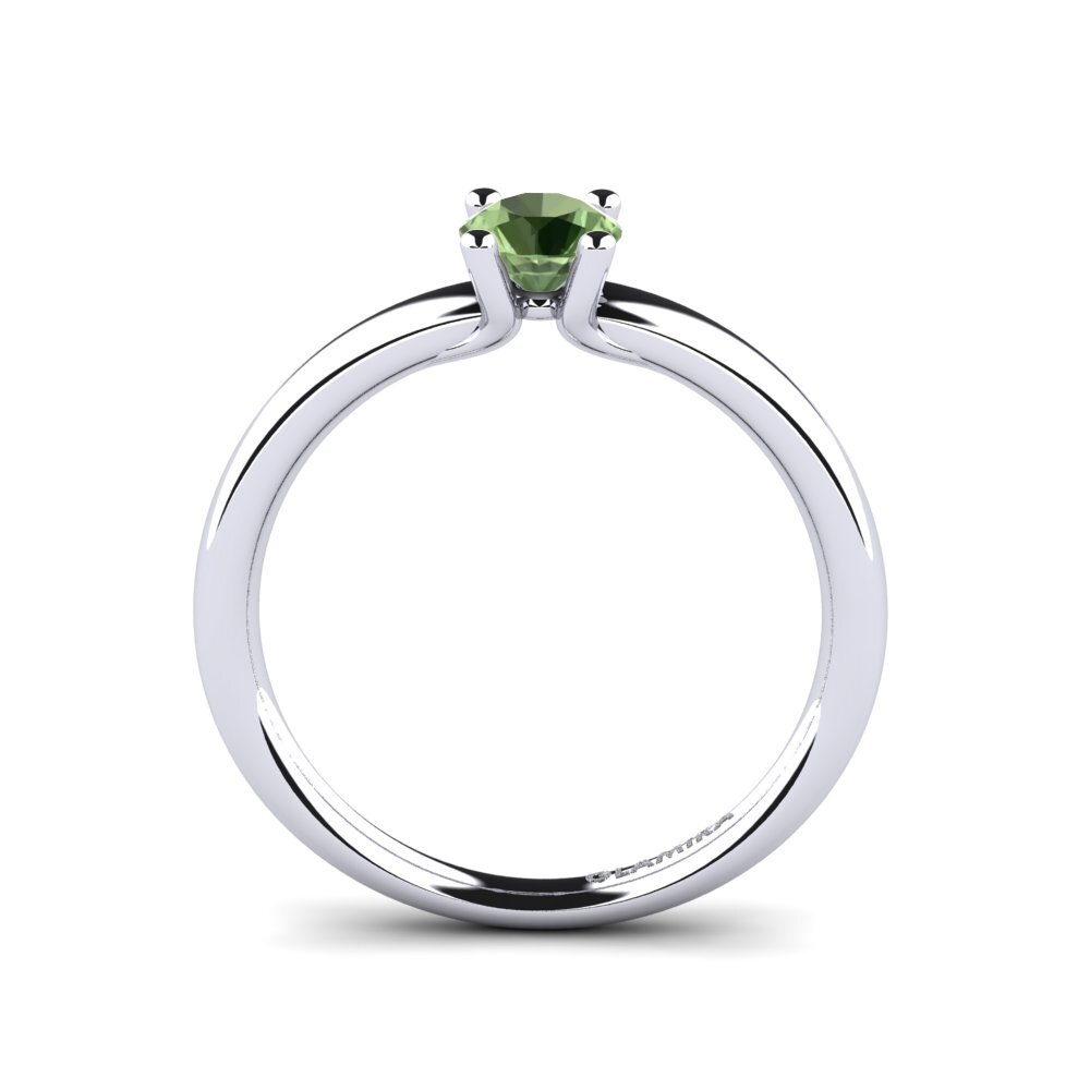 Green Sapphire Engagement Ring Titina 0.5 crt