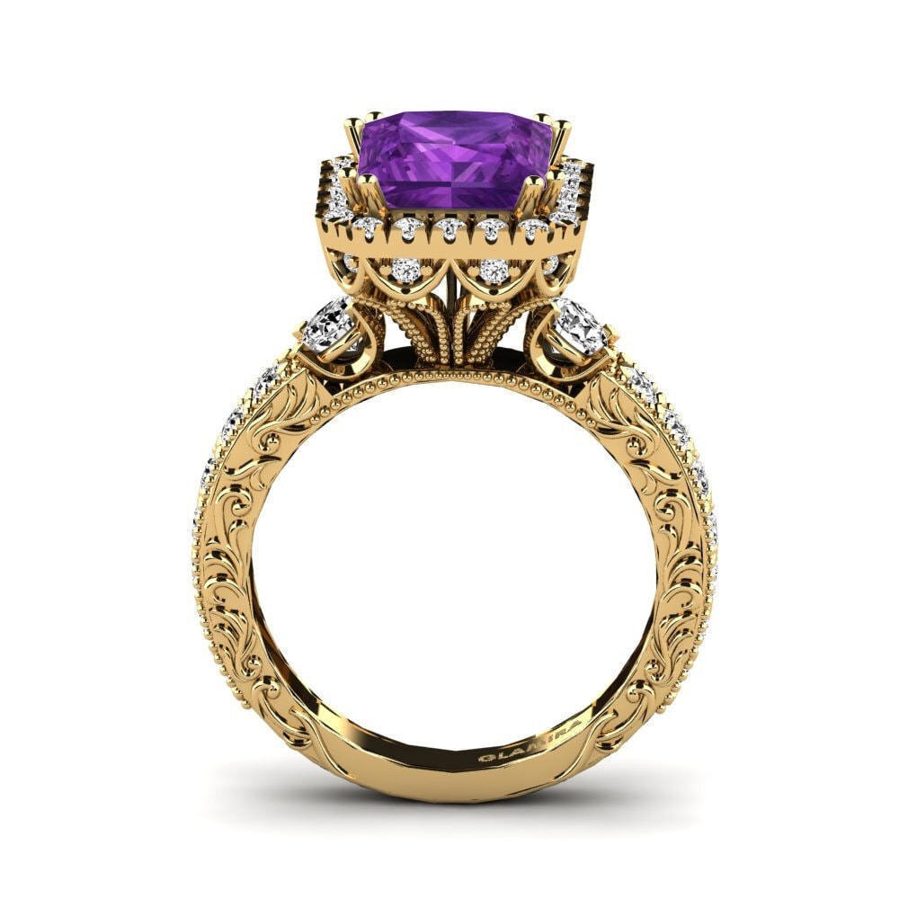 Amatista Anillo de compromiso Mariko