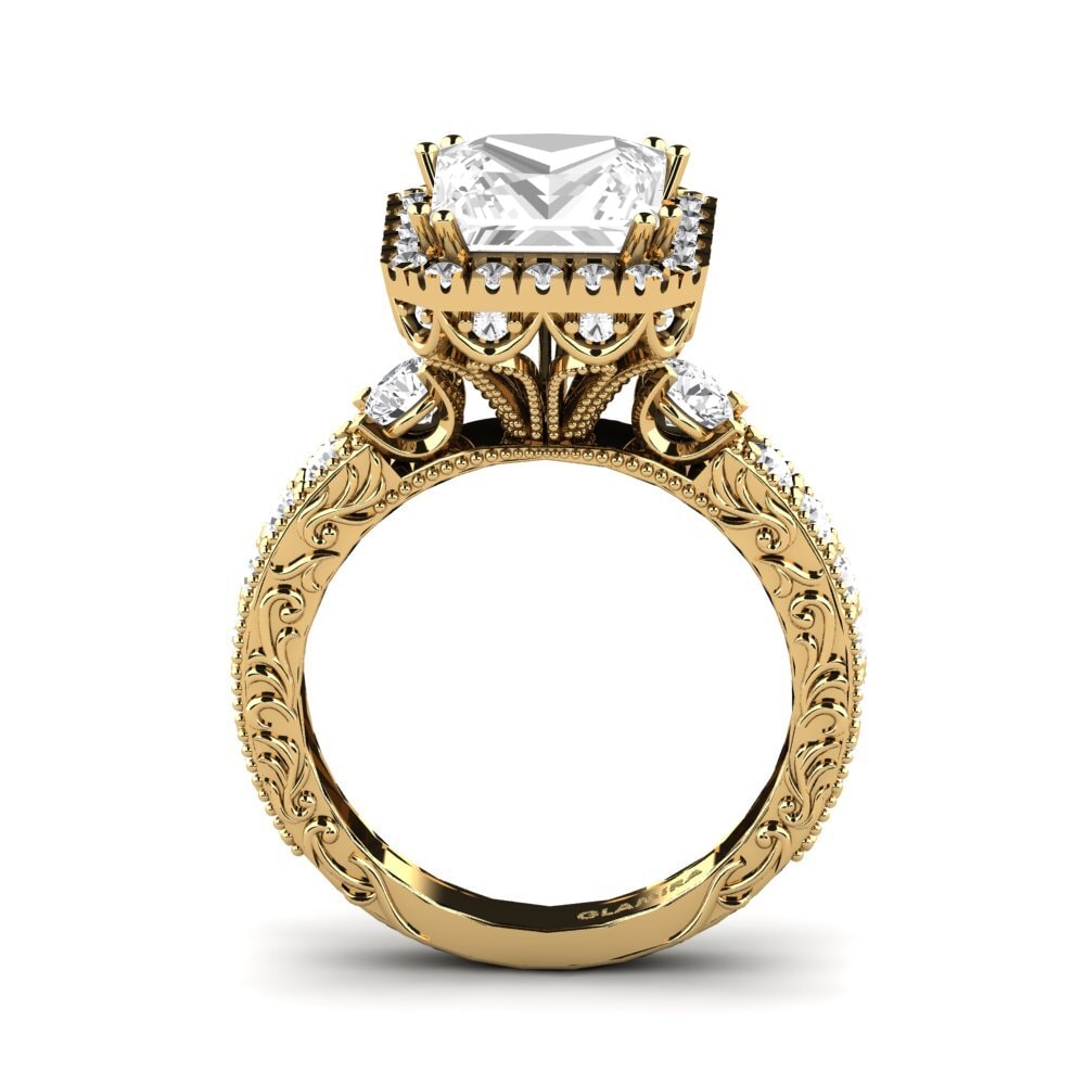 18ct Yellow Gold Engagement Ring Mariko