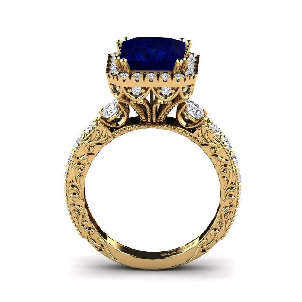 Zafiro Anillo de compromiso Mariko