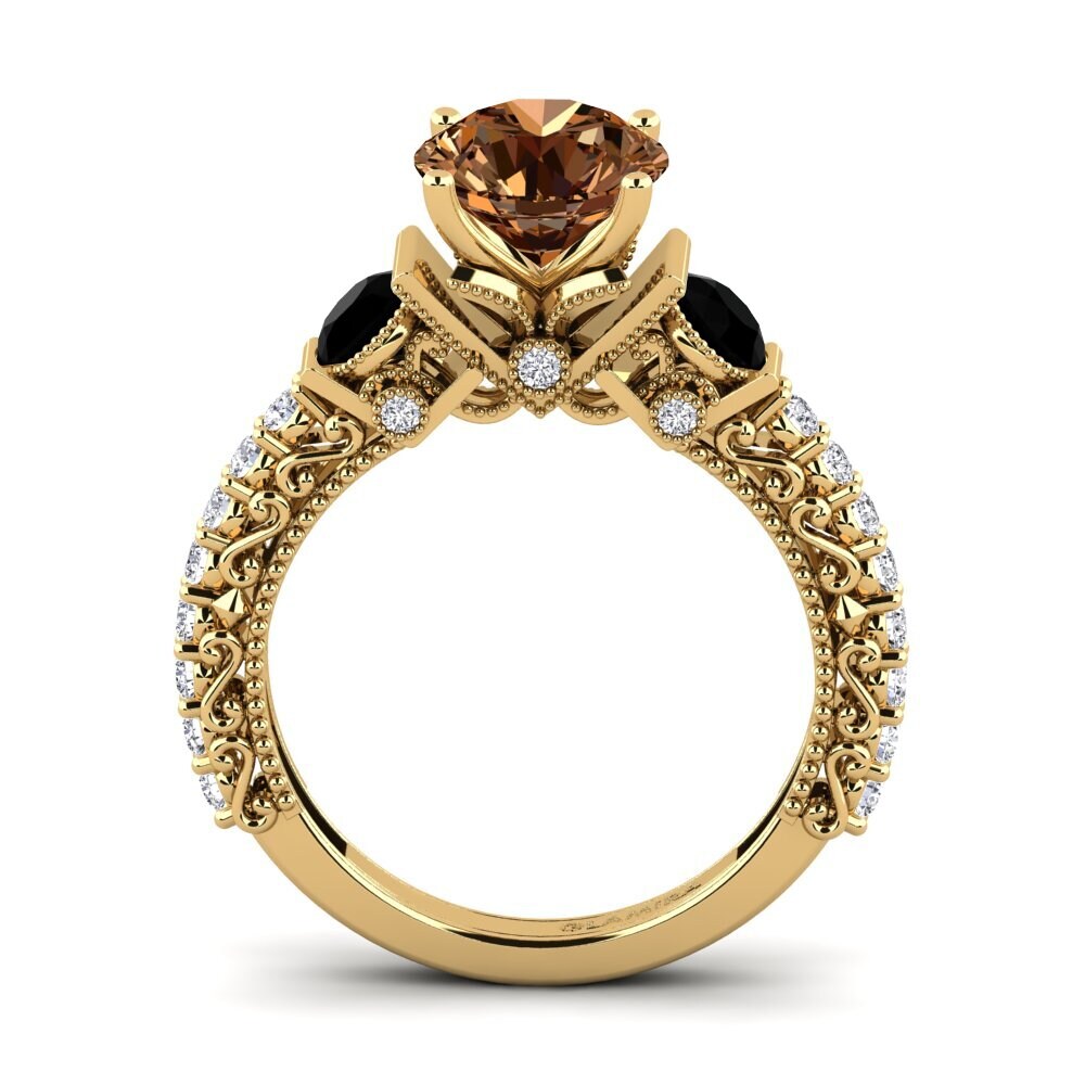 Brown Diamond Engagement Ring Marquita