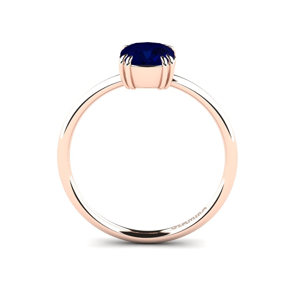 14ct Rose Gold Sapphire Engagement Ring Vaisselle