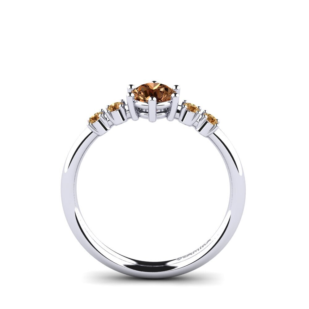 Hnědý diamant Zásnubní prsten Zanessa