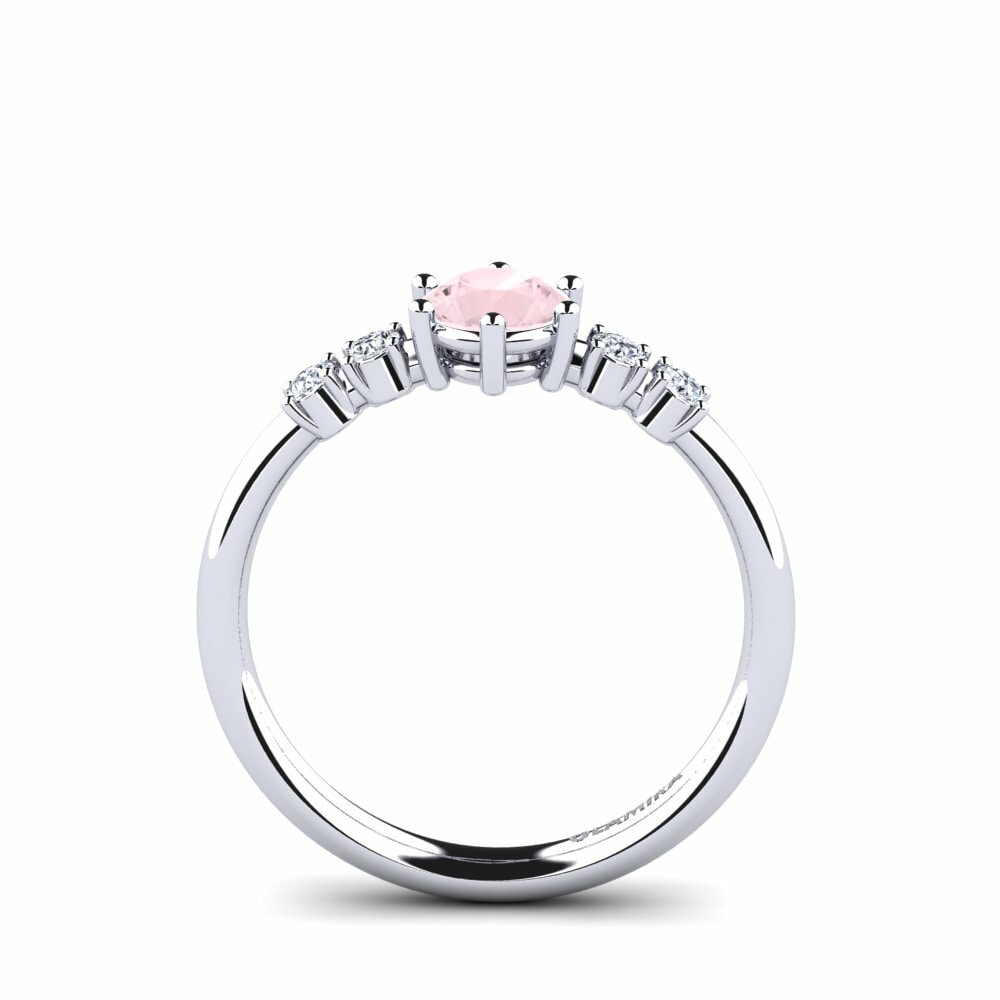 Quartz Rose Bague de fiançailles Zanessa
