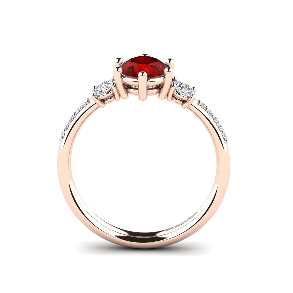 Ruby (Lab Created) Engagement Ring Zanyria
