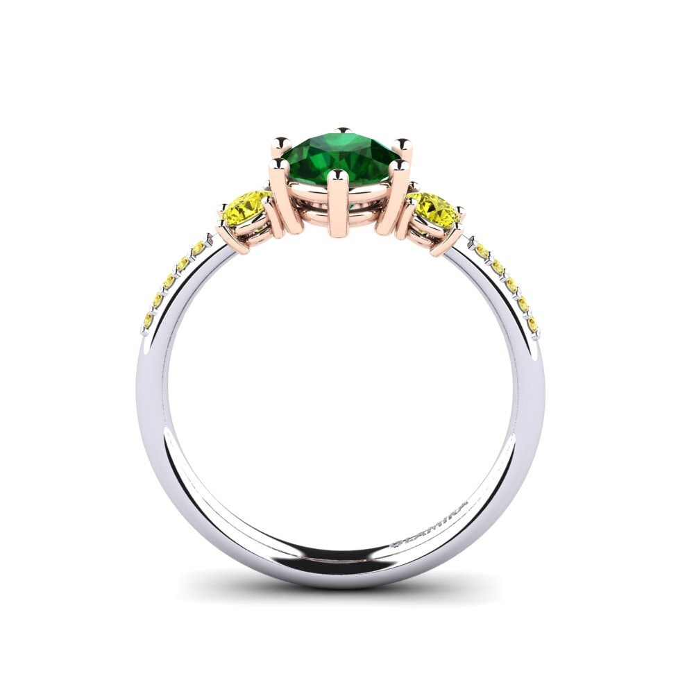 14k White & Rose Gold Engagement Ring Zanyria
