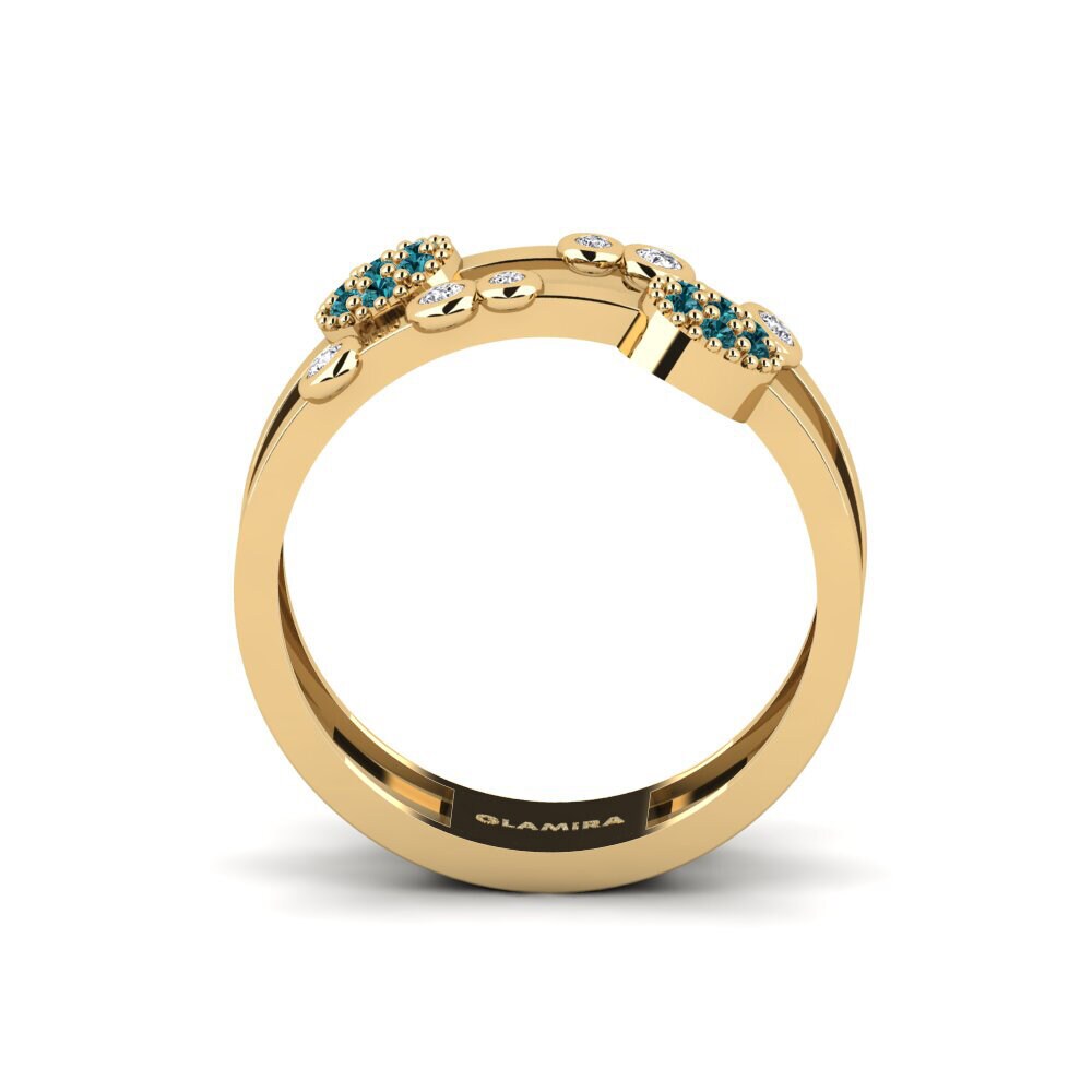 Blauer Diamant Ring Auver