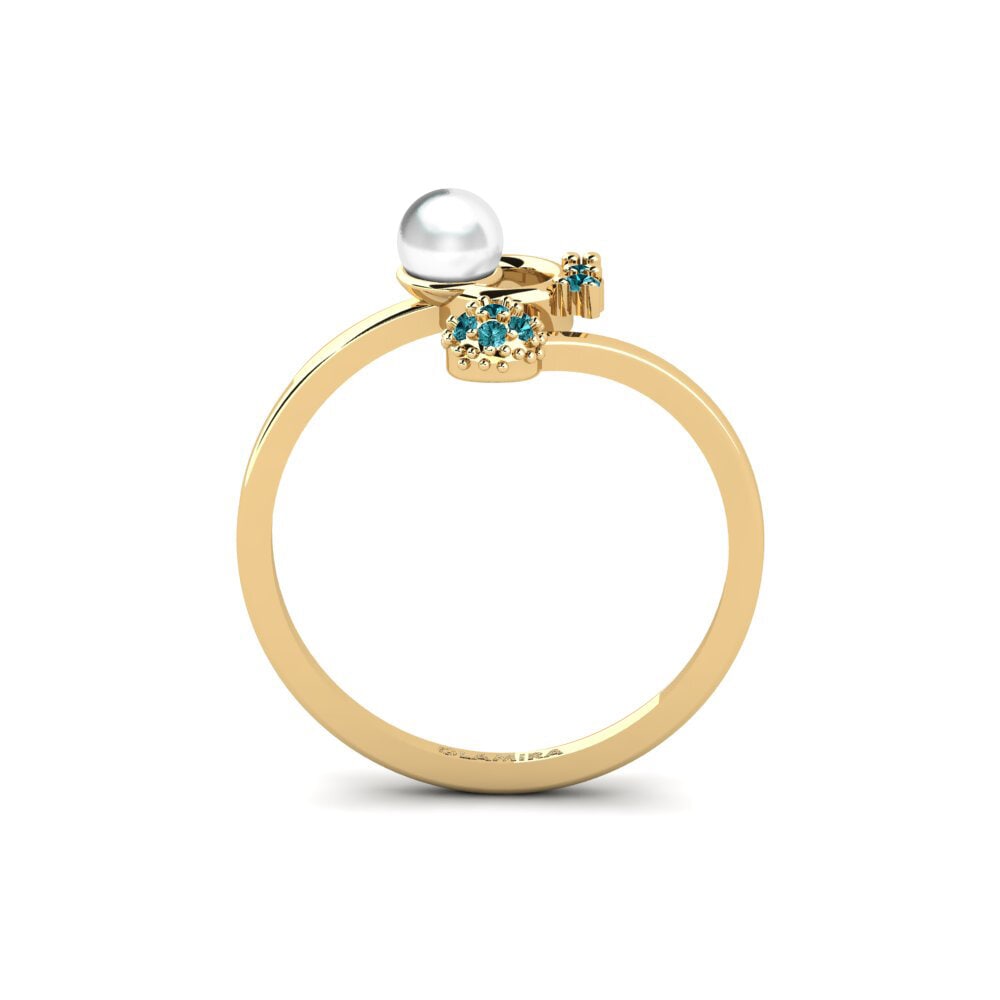 Diamante Azul Anel Ibali