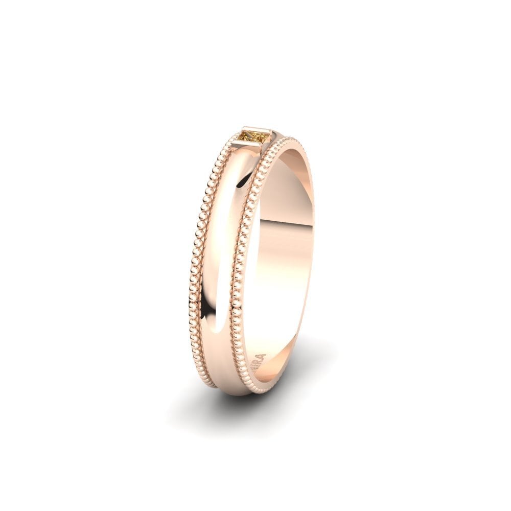 14ct Rose Gold Brown Diamond Women's Wedding Ring Arnoldville