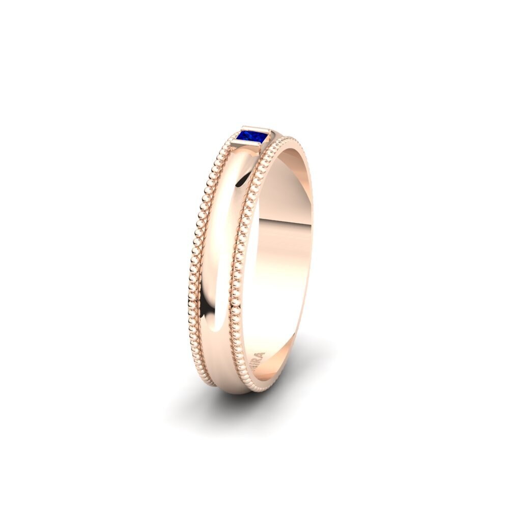 14ct Rose Gold Sapphire Women's Wedding Ring Arnoldville