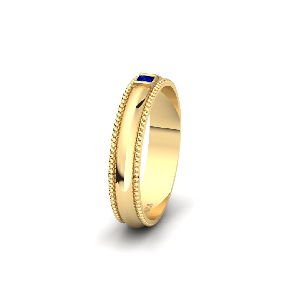 9ct Yellow Gold Sapphire Women's Wedding Ring Arnoldville