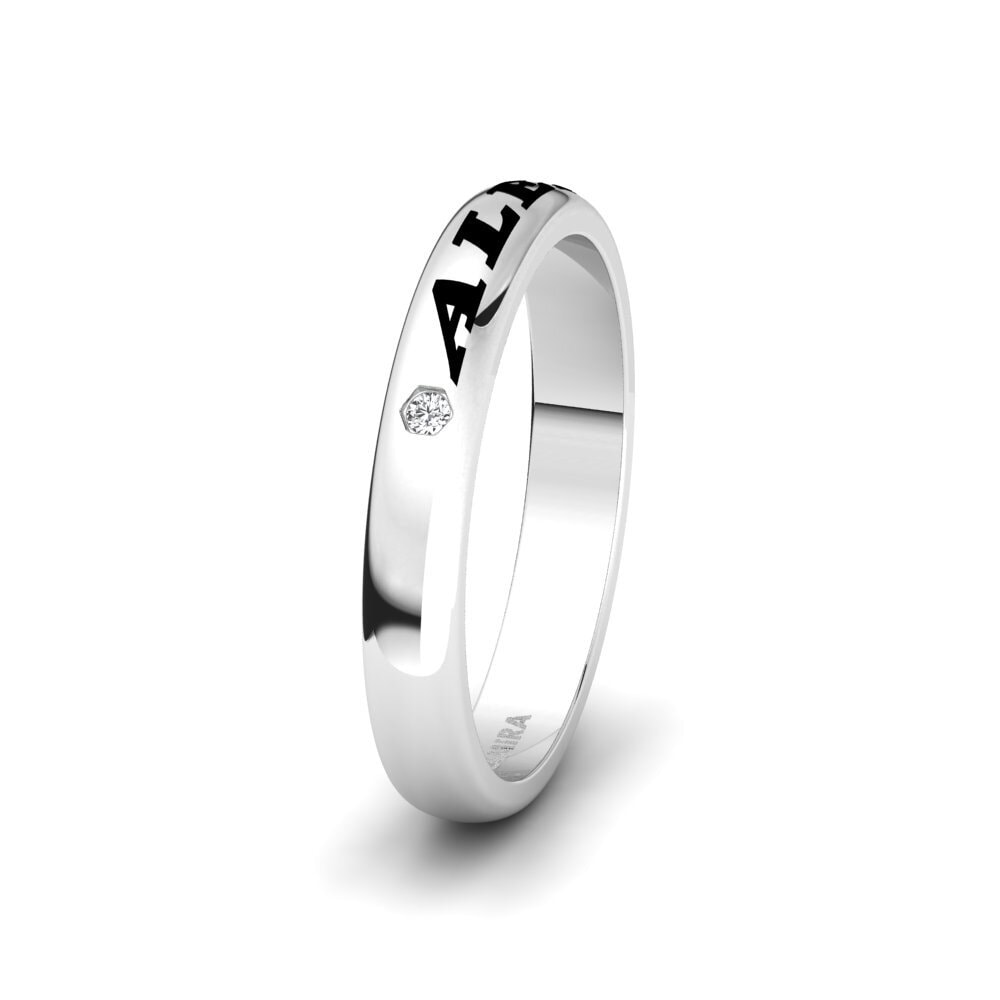 Zafiro blanco Anillo Boda Mujer Ayrelle