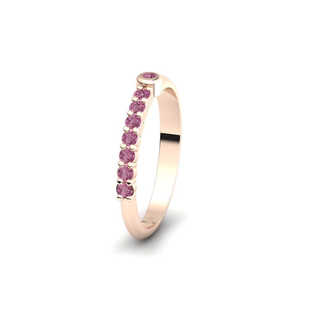 Or rose 585 Grenat de Rhodolite Alliance pour femme Belonging