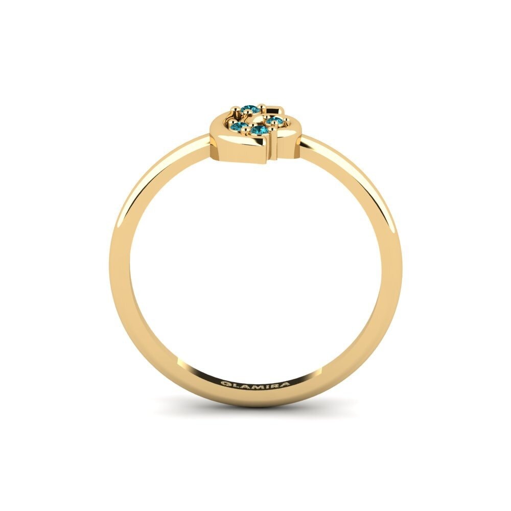 Diamante Azul Anel Sonogno