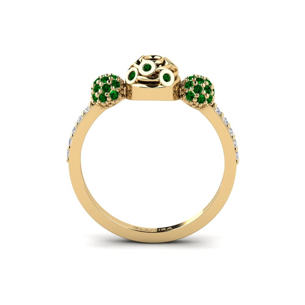 Zircônia Verde Anel Strathearn