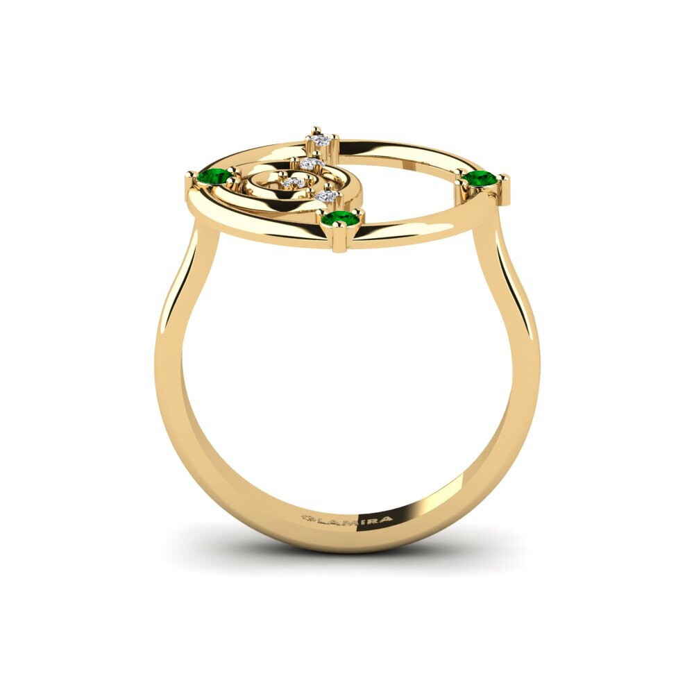Zircônia Verde Anel Subspace