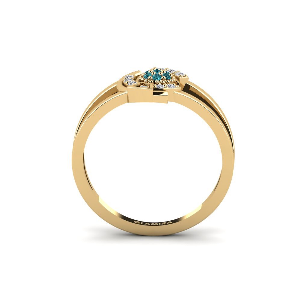 Diamante Azul Anel Teleportation