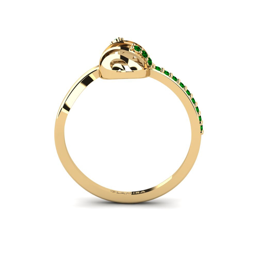 Zircônia Verde Anel Minzoto