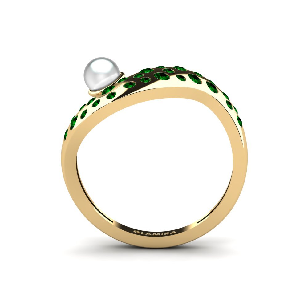 Zircônia Verde Anel Mrocza