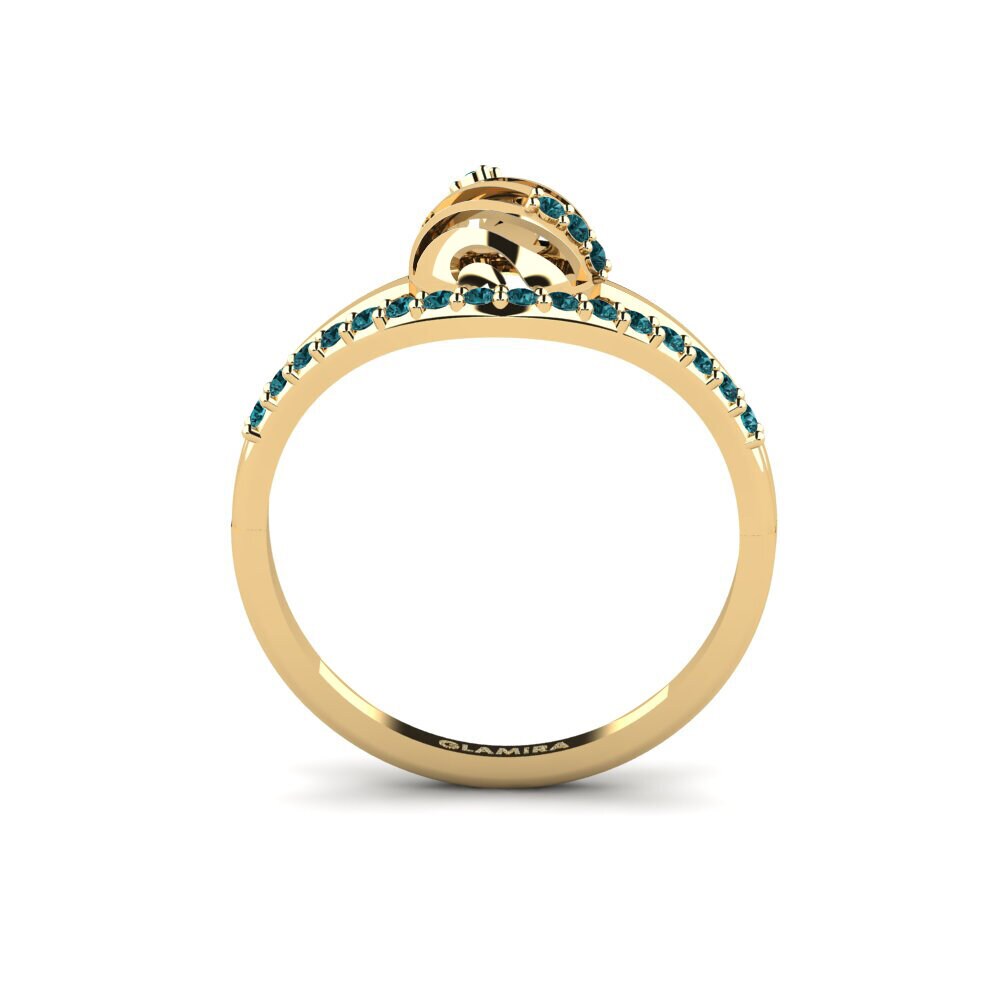 Diamante Azul Anel Nkhani