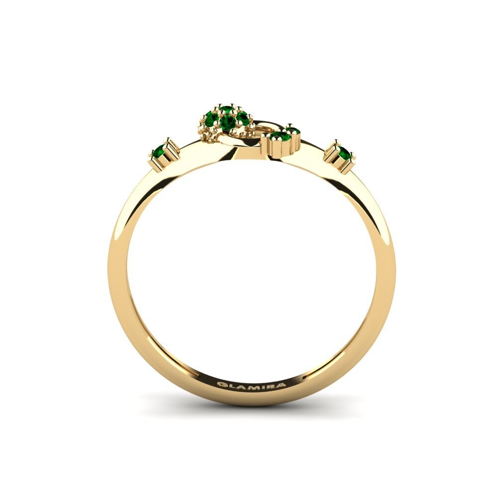 Zircônia Verde Anel Kwento