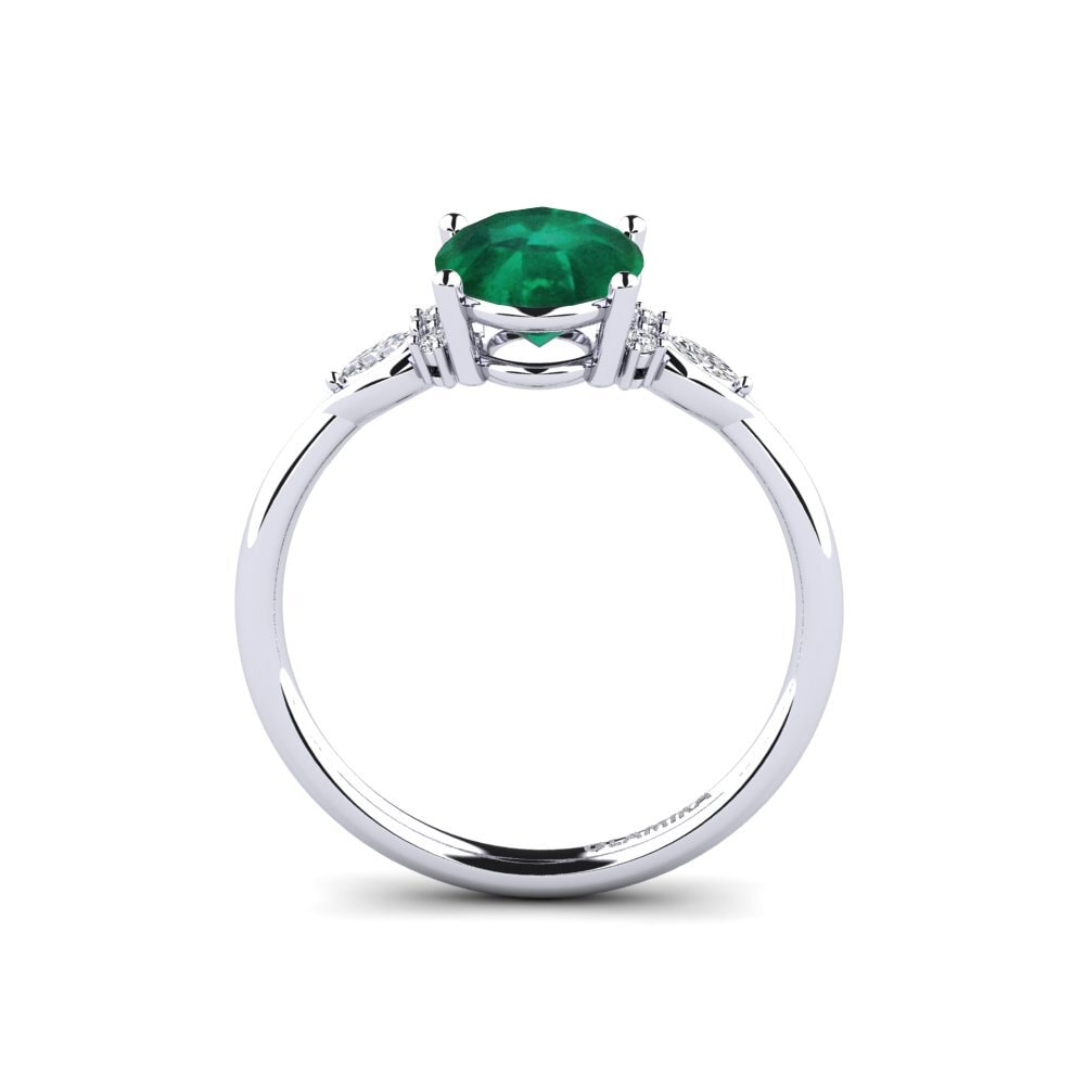 Emerald Engagement Ring Gisu - Oval 1.62 crt