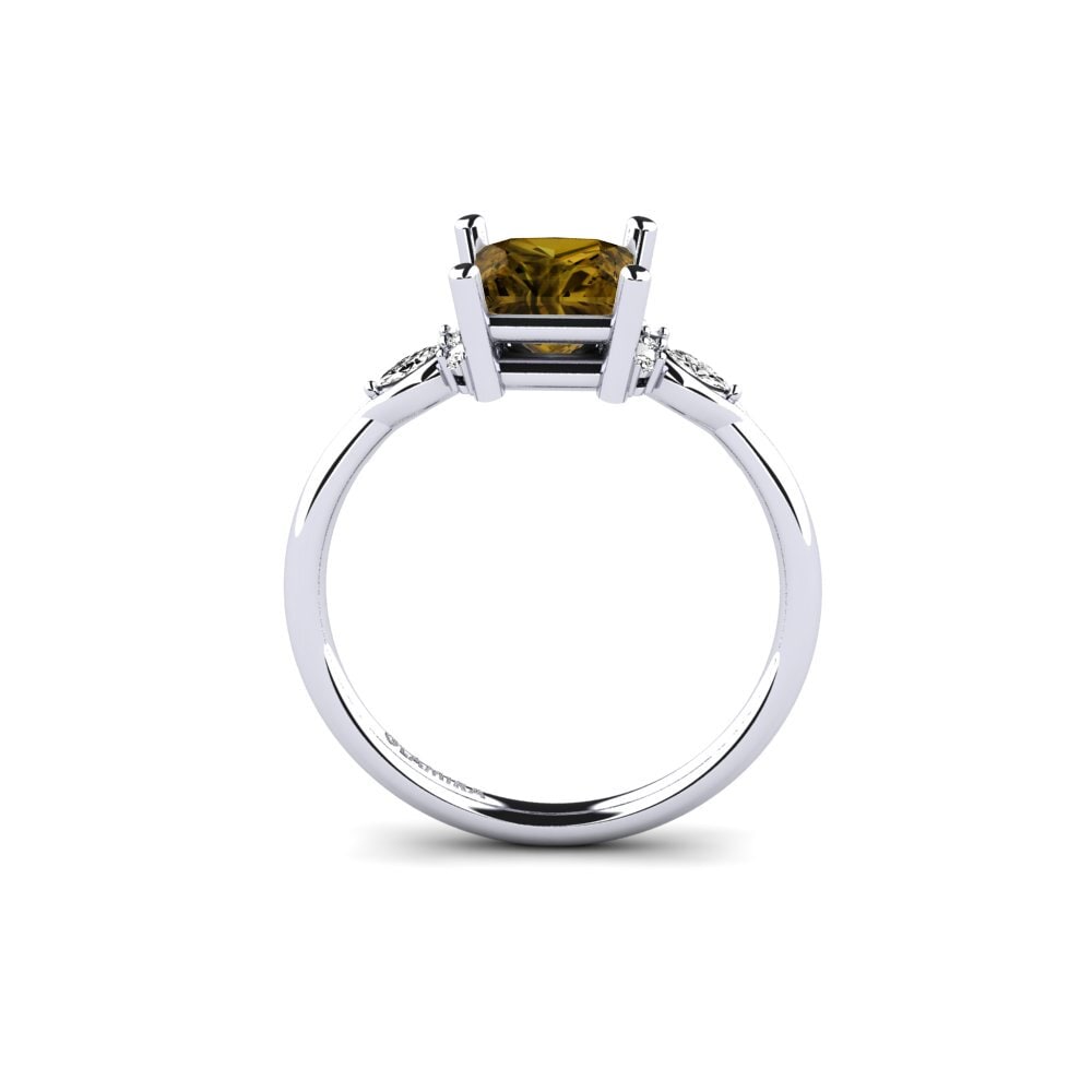 Circón Marrón Anillo de compromiso Gisu - Princess 1.25 crt