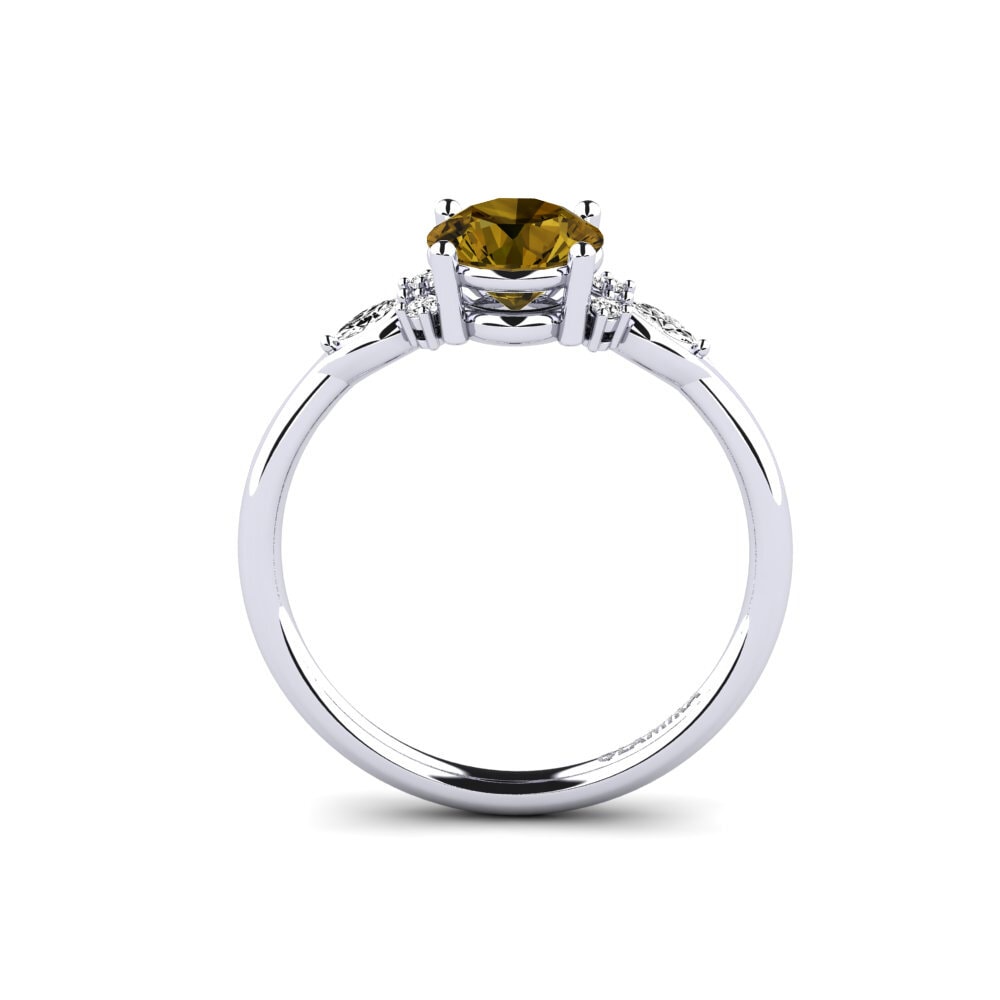 Circón Marrón Anillo de compromiso Gisu - Round 1.0 crt