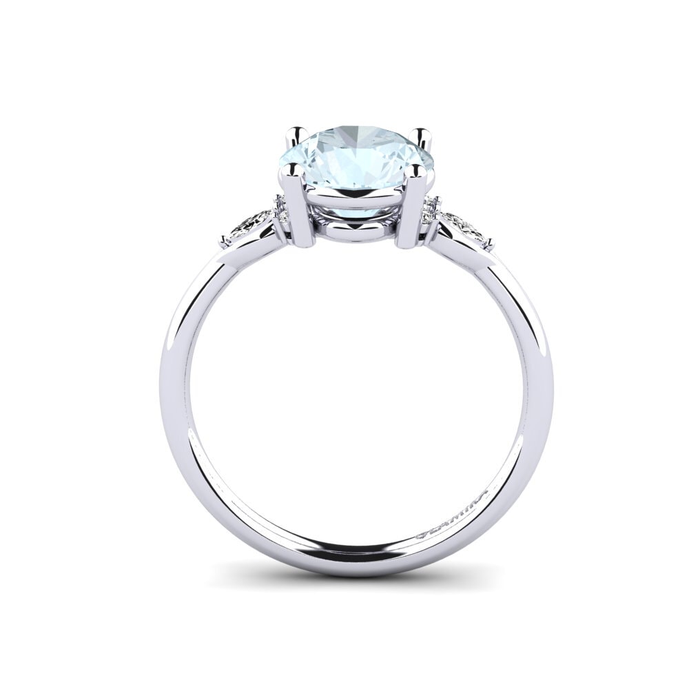 Aguamarina Anillo de compromiso Gisu - Round 2.0 crt