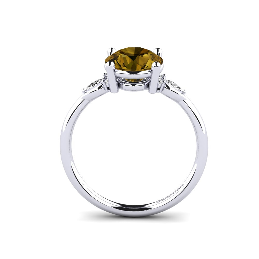 Circón Marrón Anillo de compromiso Gisu - Round 2.0 crt