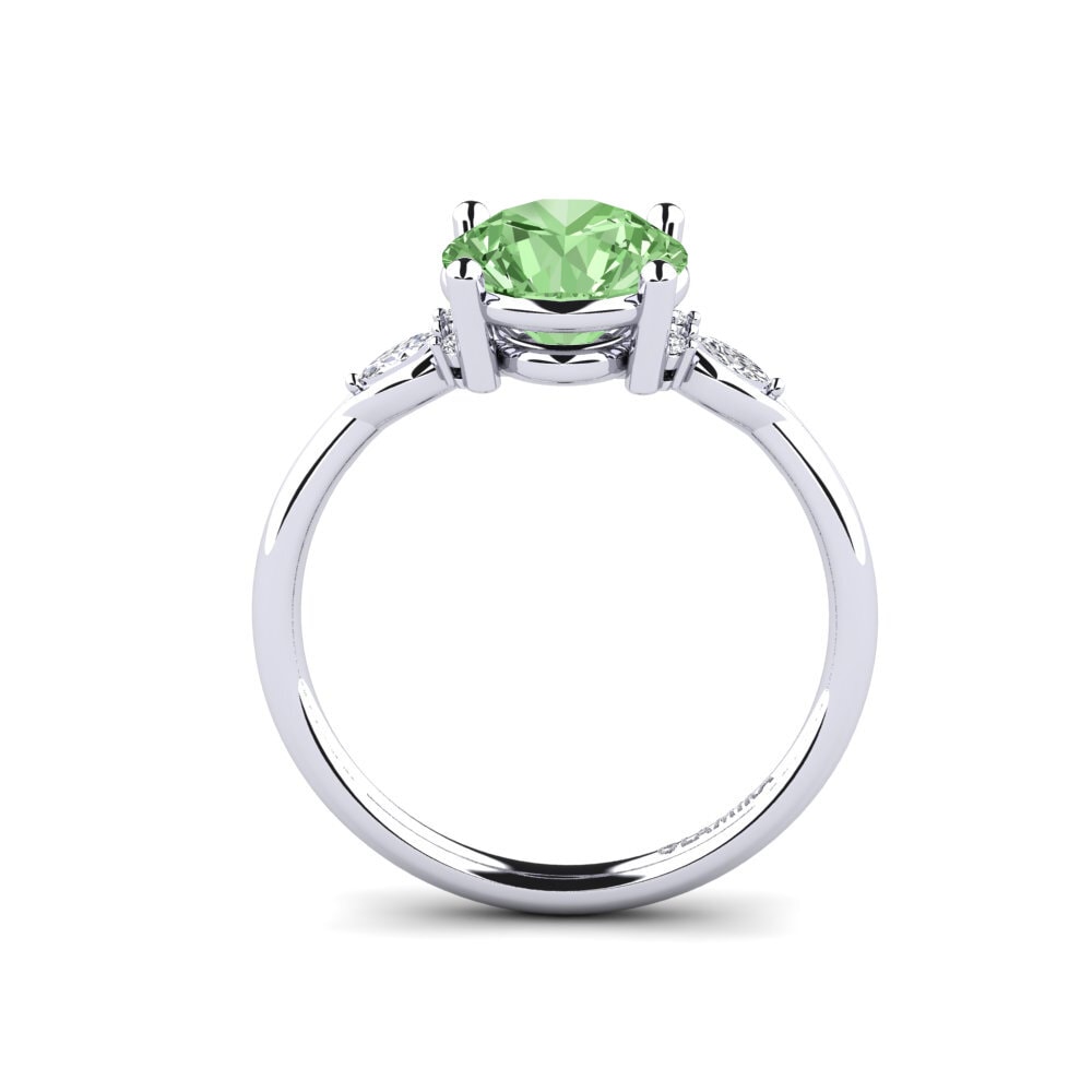 Diamante Verde Anillo de compromiso Gisu - Round 2.0 crt