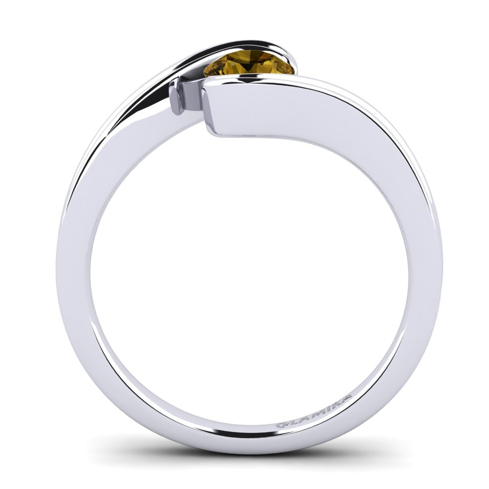 Brown Zircon Engagement Ring Adele 0.5 crt
