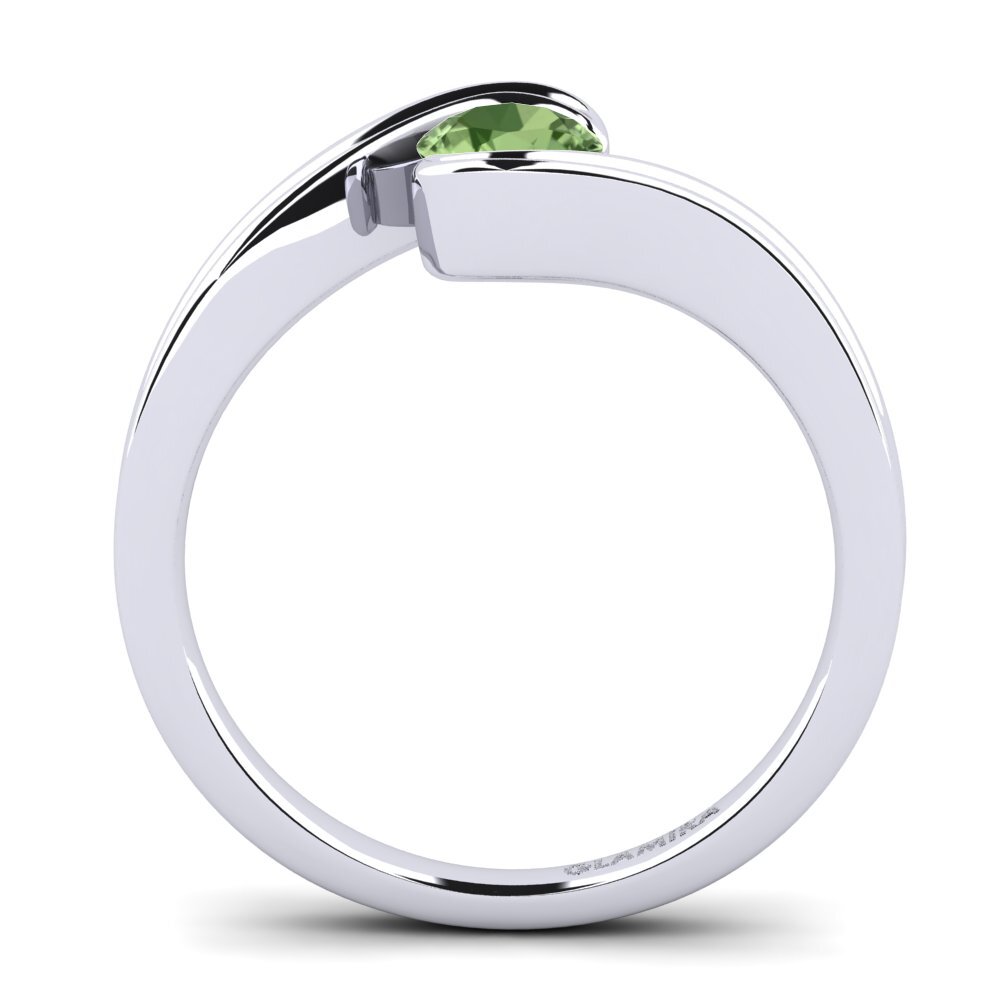 Green Sapphire Engagement Ring Adele 0.5 crt